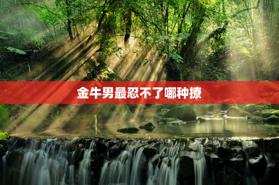 金牛男最忍不了哪种撩
