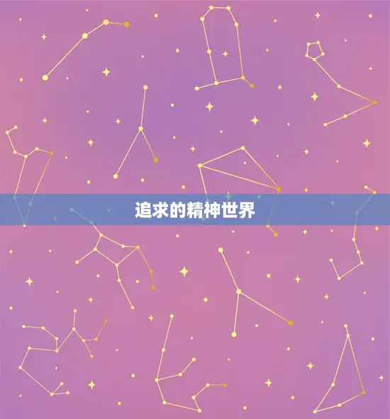 追求的精神世界