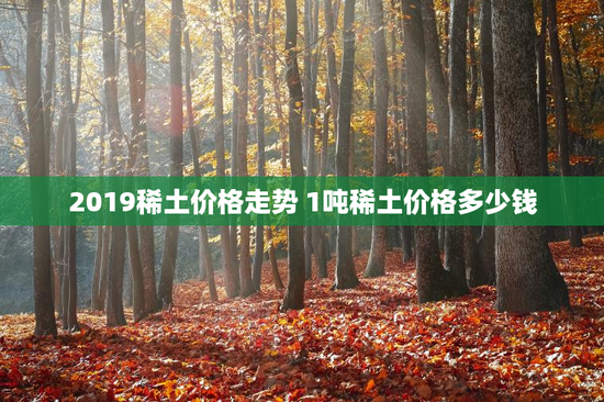 2019稀土价格走势 1吨稀土价格多少钱