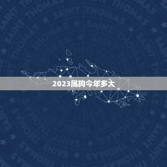 2023属狗今年多大