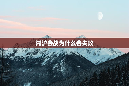 淞沪会战为什么会失败