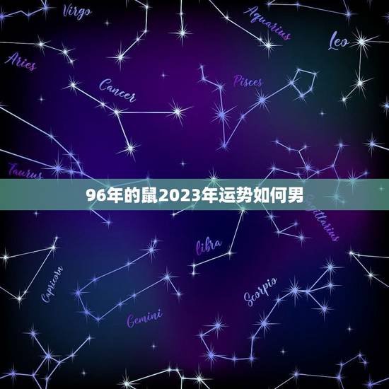 96年的鼠2023年运势如何男(财运亨通事业有成感情顺利)