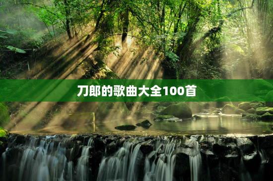 刀郎的歌曲大全100首