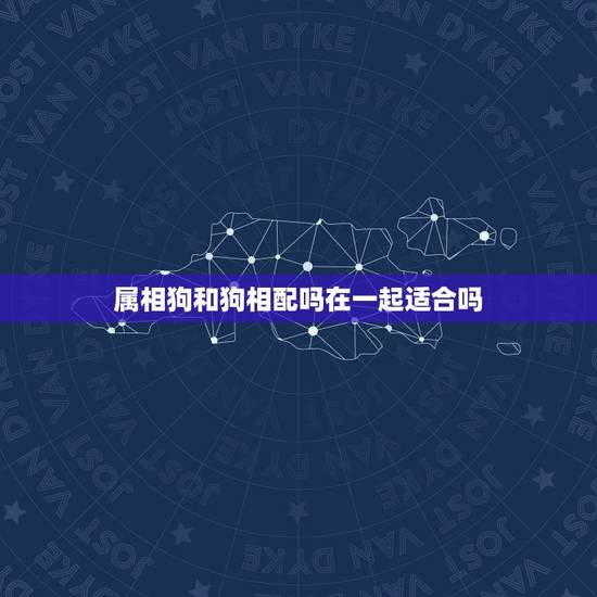 属相狗和狗相配吗在一起适合吗(如何看待同属一相的恋爱关系)