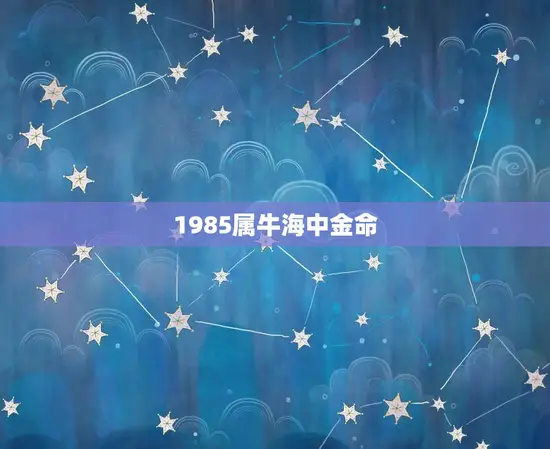 1985属牛海中金命
