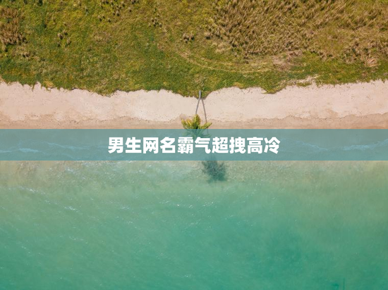 男生网名霸气超拽高冷