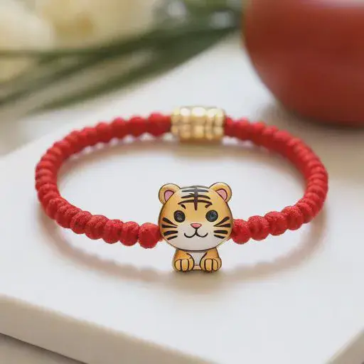 属虎人2025年适合戴什么红绳，红绳生肖吉祥物搭配