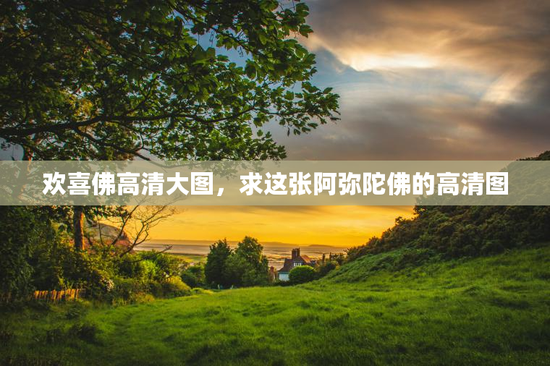 欢喜佛高清大图，求这张阿弥陀佛的高清图
