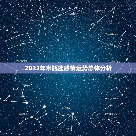 2023年水瓶座感情运势总体分析