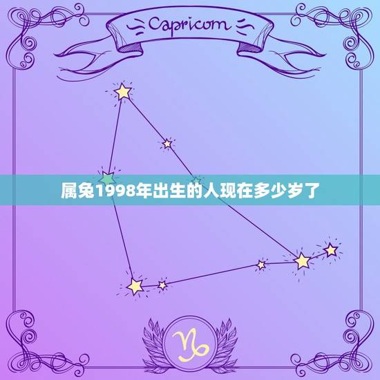 属兔1998年出生的人现在多少岁了