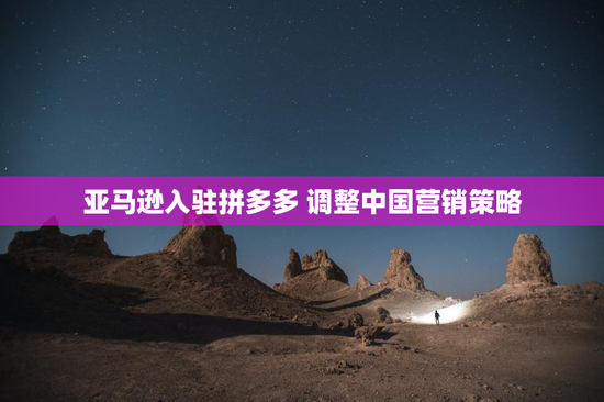 亚马逊入驻拼多多 调整中国营销策略