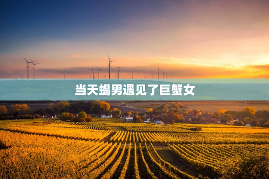 当天蝎男遇见了巨蟹女