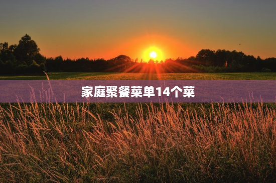 家庭聚餐菜单14个菜