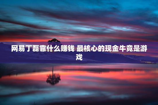 网易丁磊靠什么赚钱 最核心的现金牛竟是游戏