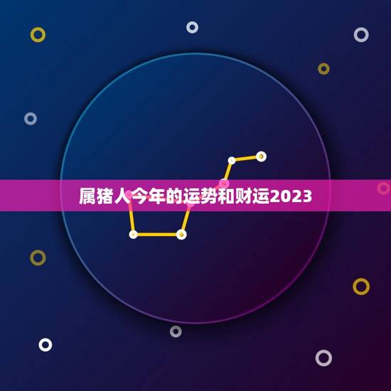 属猪人今年的运势和财运2023(猪年喜迎财神财运亨通事业顺利)