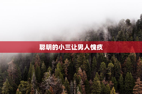 聪明的小三让男人愧疚