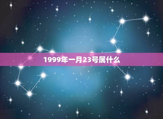 1999年一月23号属什么(历史上的今日)