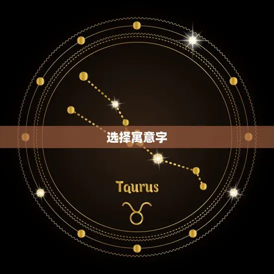 选择寓意字