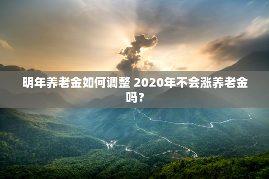 明年养老金如何调整 2020年不会涨养老金吗？