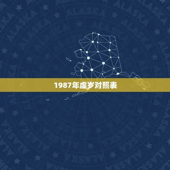 1987年虚岁对照表