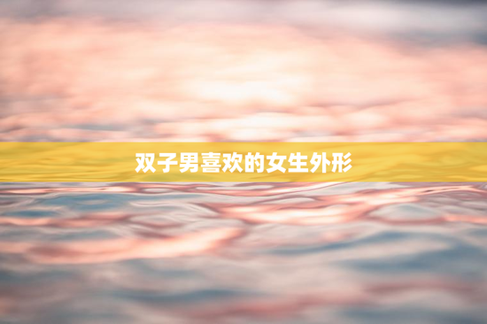 双子男喜欢的女生外形