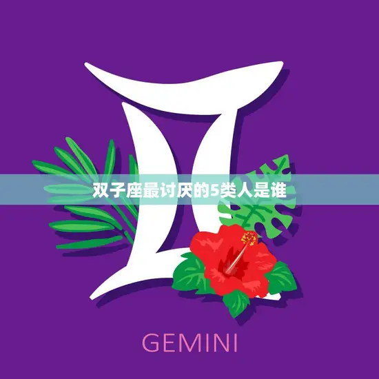 双子座最讨厌的5类人是谁(揭秘让双子座无法忍受的人)