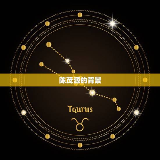 陈茂源的背景