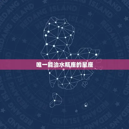 唯一能治水瓶座的星座