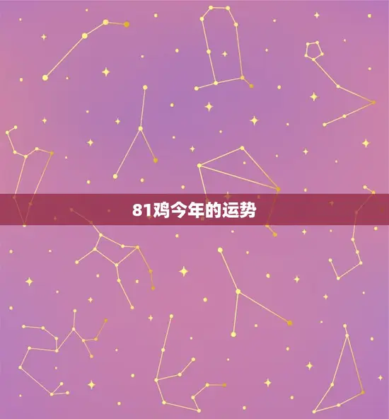 81鸡今年的运势