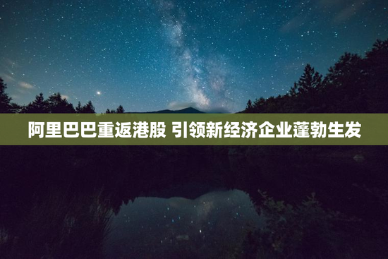 阿里巴巴重返港股 引领新经济企业蓬勃生发