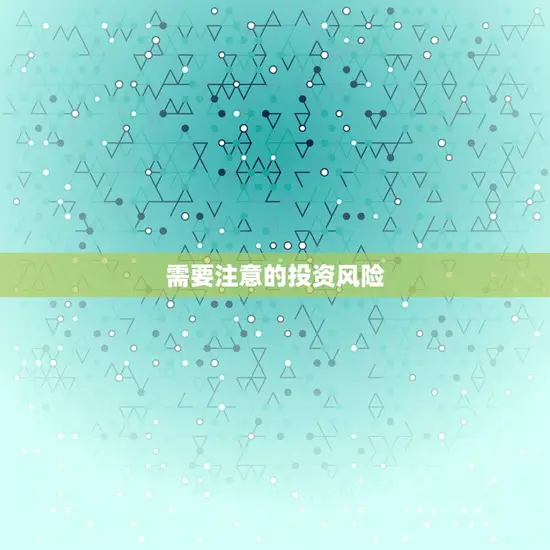 需要注意的投资风险