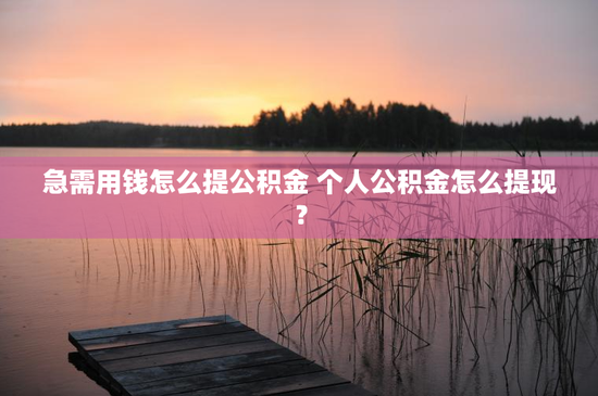 急需用钱怎么提公积金 个人公积金怎么提现？