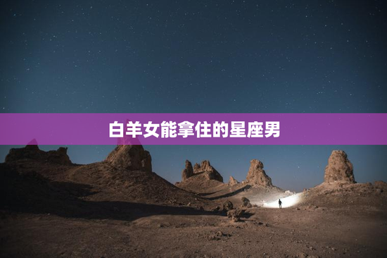 白羊女能拿住的星座男