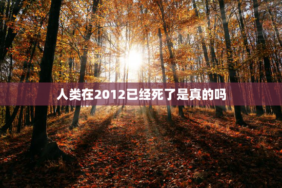 人类在2012已经死了是真的吗