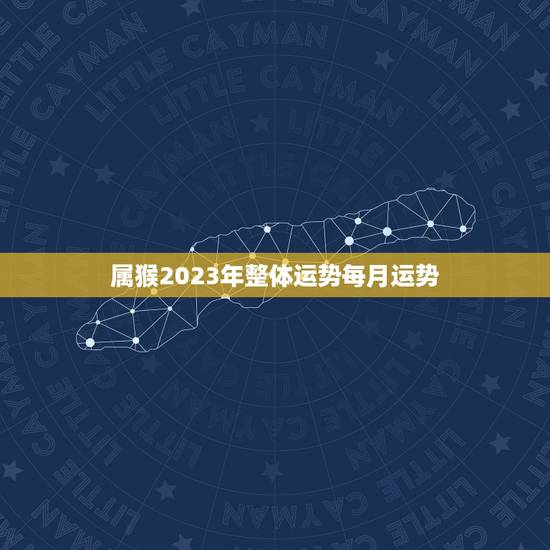 属猴2023年整体运势每月运势(猴年大展宏图月月好运相随)