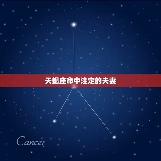 天蝎座命中注定的夫妻