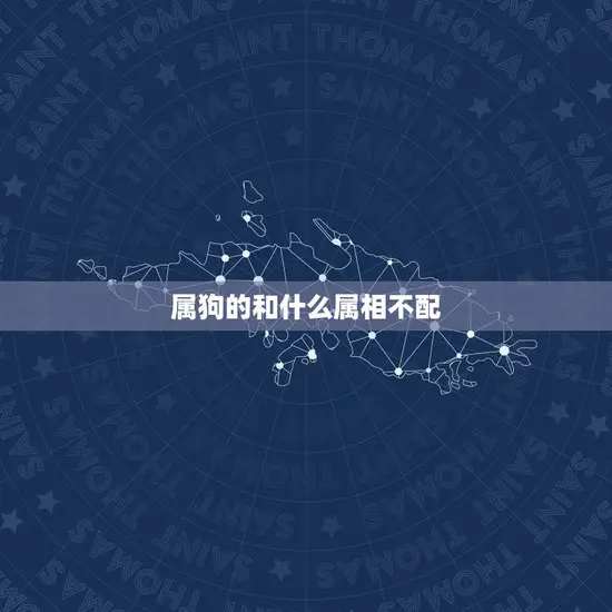 属狗的和什么属相不配