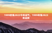 1999的兔2023今年运气，1999年兔2023年运势