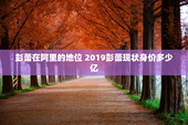 彭蕾在阿里的地位 2019彭蕾现状身价多少亿