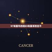 97年属牛的和03年属羊的合不(星座配对大介绍)