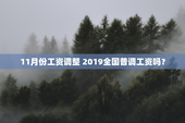 11月份工资调整 2019全国普调工资吗？