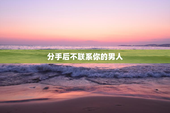 分手后不联系你的男人