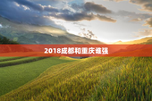 2018成都和重庆谁强