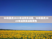 98年属虎2023年运势及运程，98年属虎2023年运势及运程男性