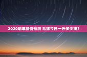 2020明年猪价预测 毛猪今日一斤多少钱？