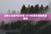 三种人社保可以补缴 2019社保补缴新规定解读