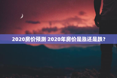 2020房价预测 2020年房价是涨还是跌？