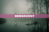 美到窒息的古风句子
