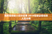 驾照借给别人扣分后果 2019驾驶证借给别人扣分有