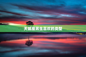 天蝎座男生喜欢的类型